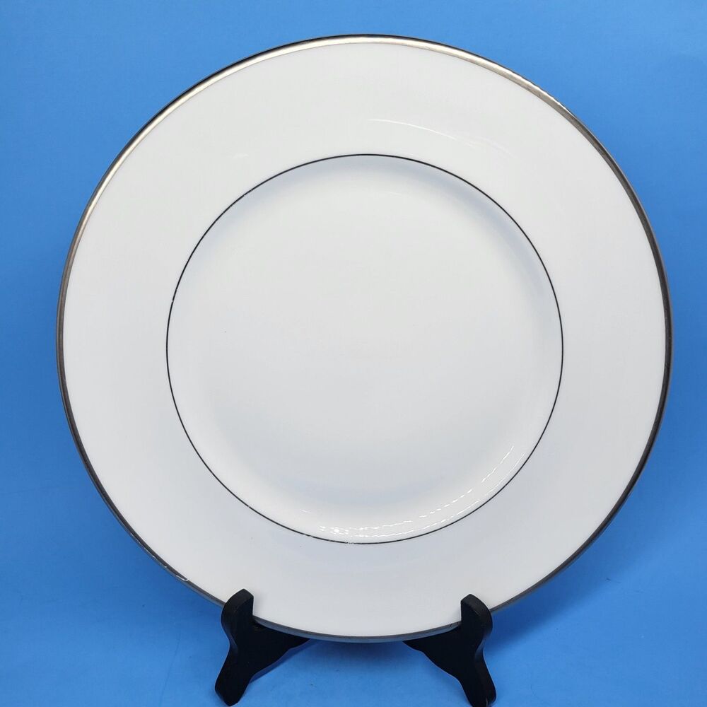 Royal Doulton Signet Platinum Trim 10 1/2" Dinner Plate VGC Appears Unused